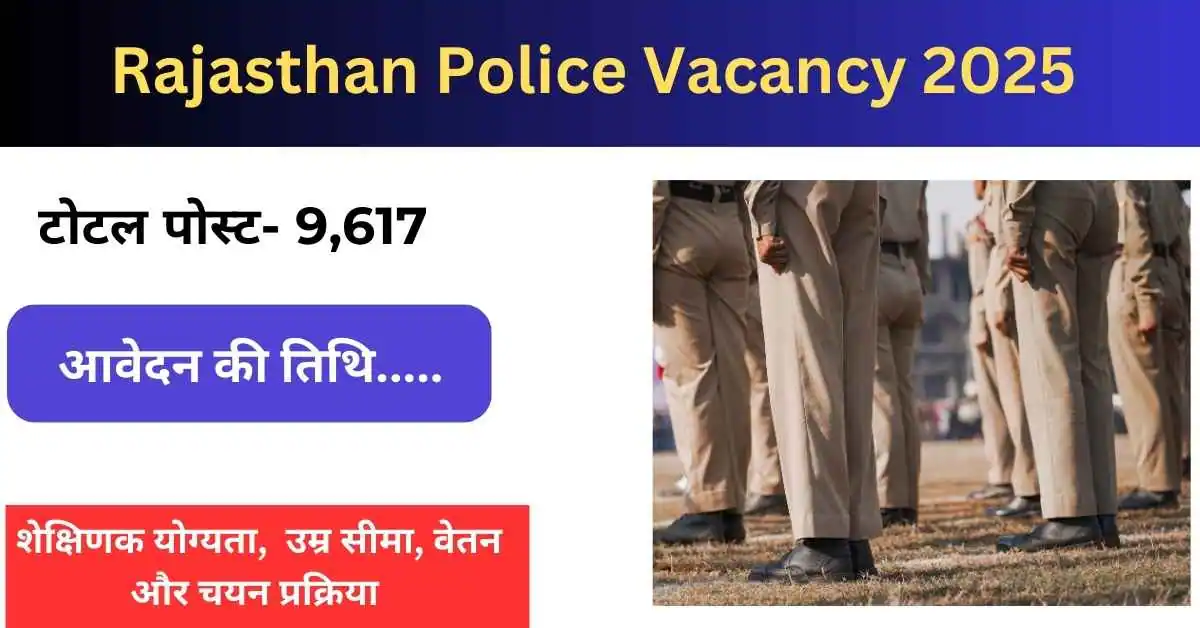 Rajasthan Police Vacancy 2025